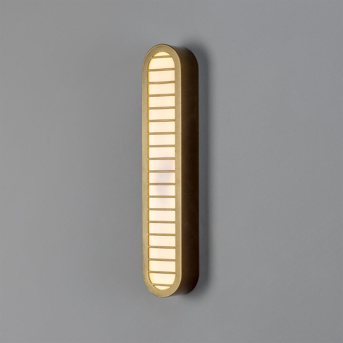 Mullan - Durban LED Vertical Grille Wall Light 40cm IP20 - Powder Coated Bronze Finish