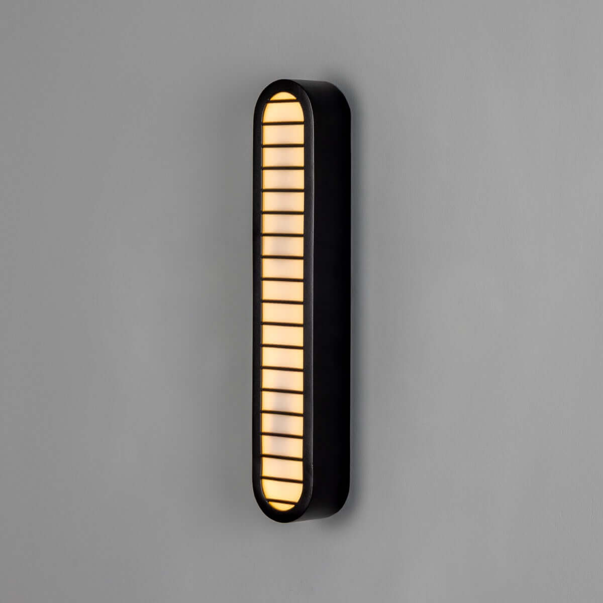 Mullan - Durban LED Vertical Grille Wall Light 40cm IP20 - Powder Coated Matte Black Finish