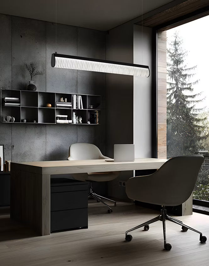 Slamp - Modula Suspension Lamp - Black/Plissé