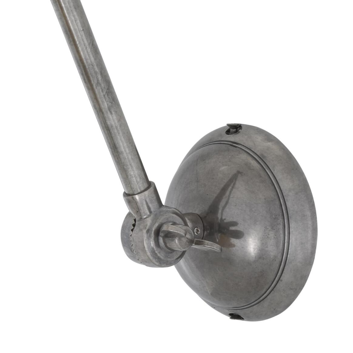 Mullan - Dale Vintage Adjustable Brass Picture Light 15cm IP20 - Antique Silver Finish