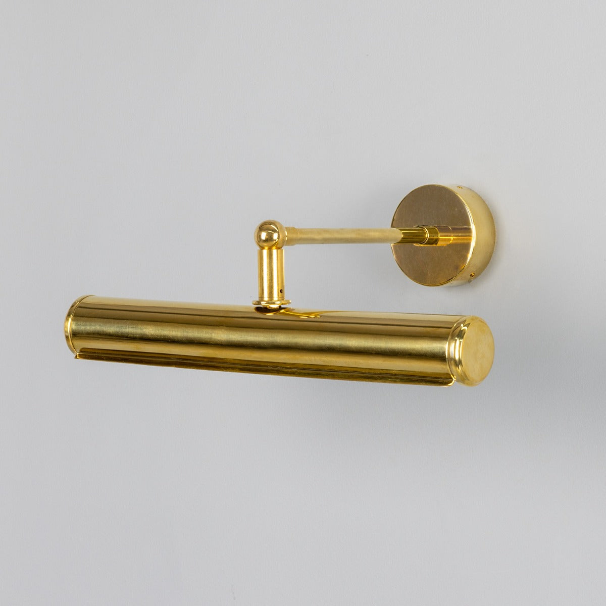 Mullan - Galle Fixed-Arm Solid Brass Picture Light 35.5cm IP65 - Natural Brass Finish