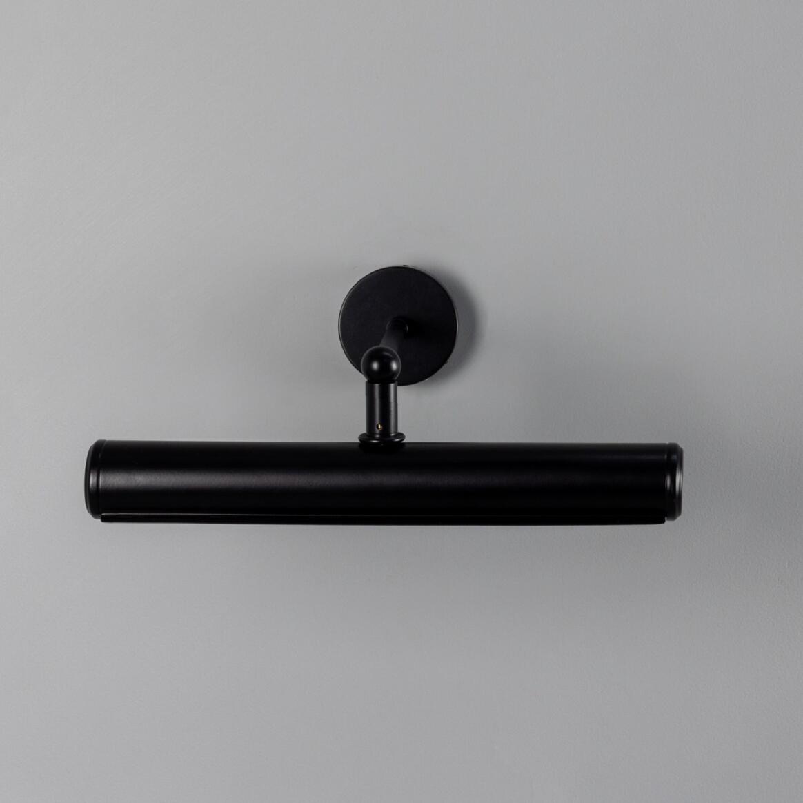 Mullan - Galle Fixed-Arm Solid Brass Picture Light 35.5cm IP65 - Powder Coated Matte Black Finish