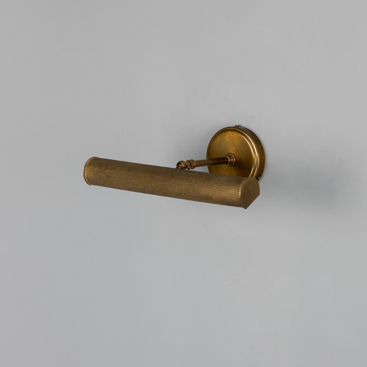 Mullan - Bilbury Adjustable Reeded Brass Picture Light 35.5cm IP20 - Antique Brass Finish