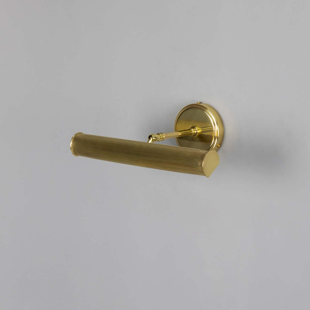 Mullan - Bilbury Adjustable Reeded Brass Picture Light 35.5cm IP20 - Polished Brass Finish
