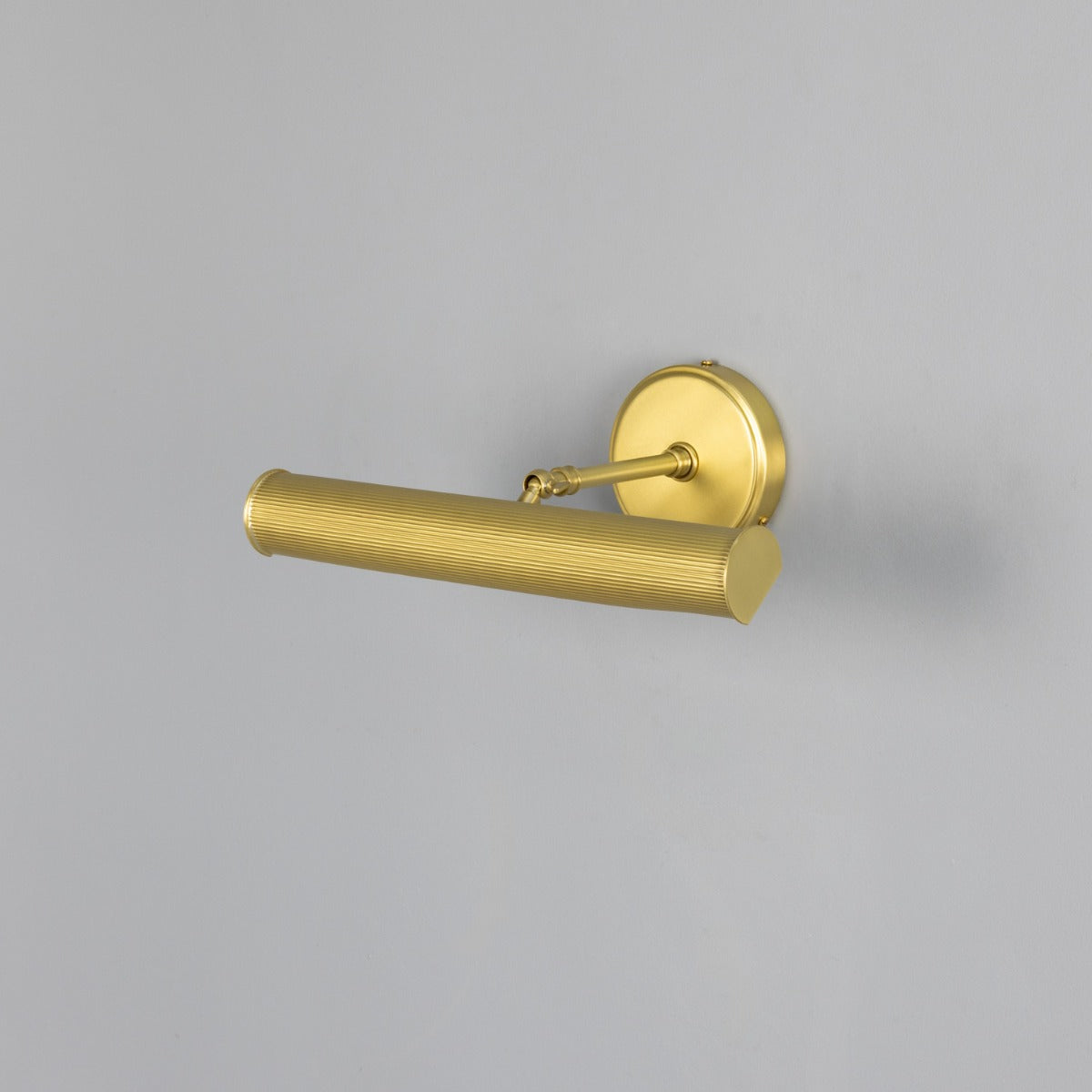 Mullan - Bilbury Adjustable Reeded Brass Picture Light 35.5cm IP20 - Satin Brass Finish