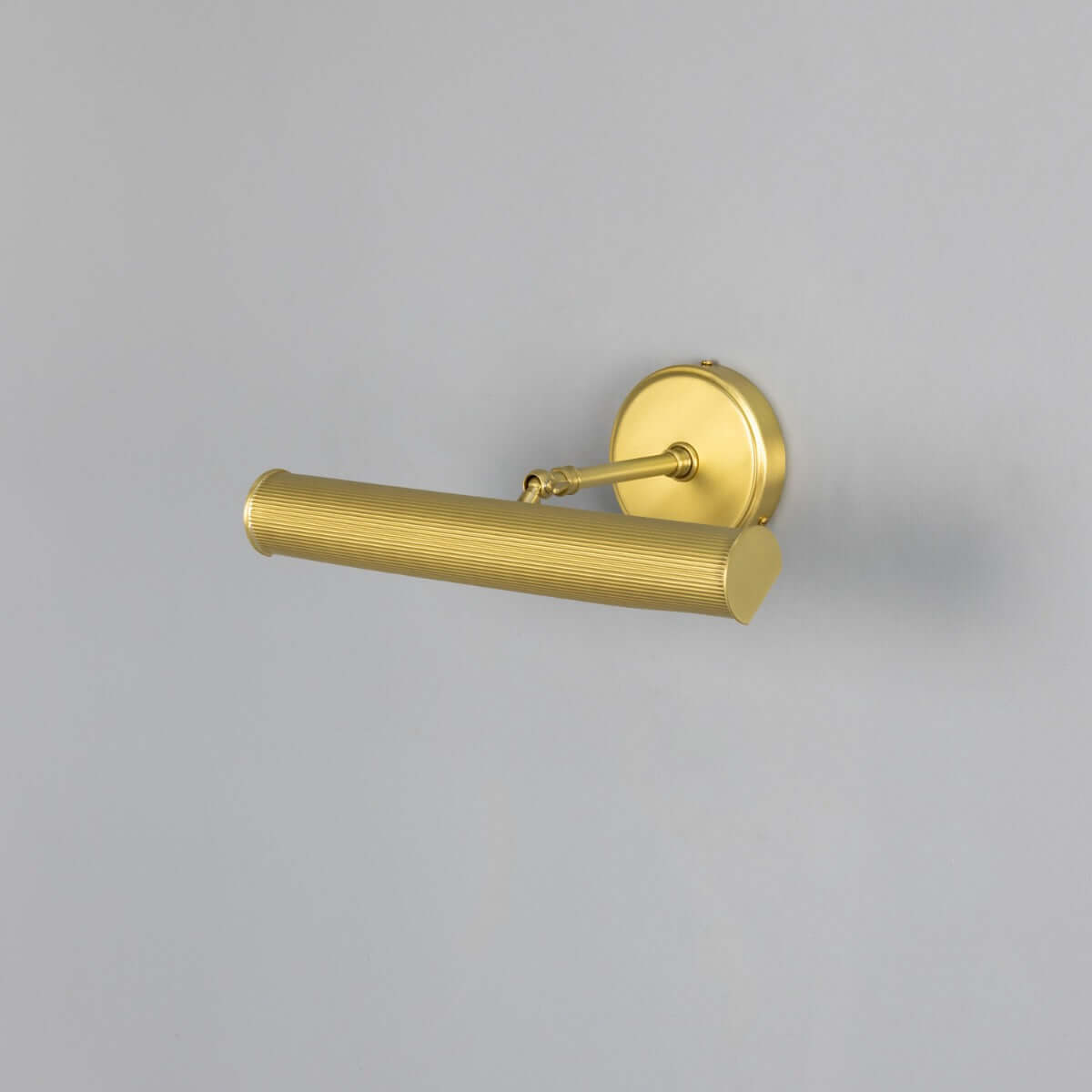 Mullan - Bilbury Adjustable Reeded Brass Picture Light 35.5cm IP20 - Satin Brass Finish
