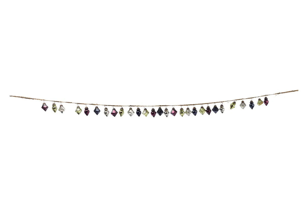 Nkuku Ekiti Bauble Garland - Mixed Colour