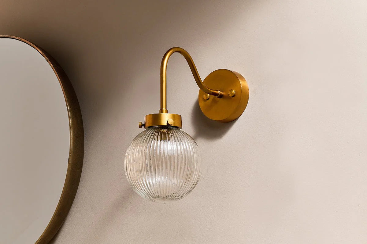 Nkuku Konnie Bathroom Wall Light - Clear