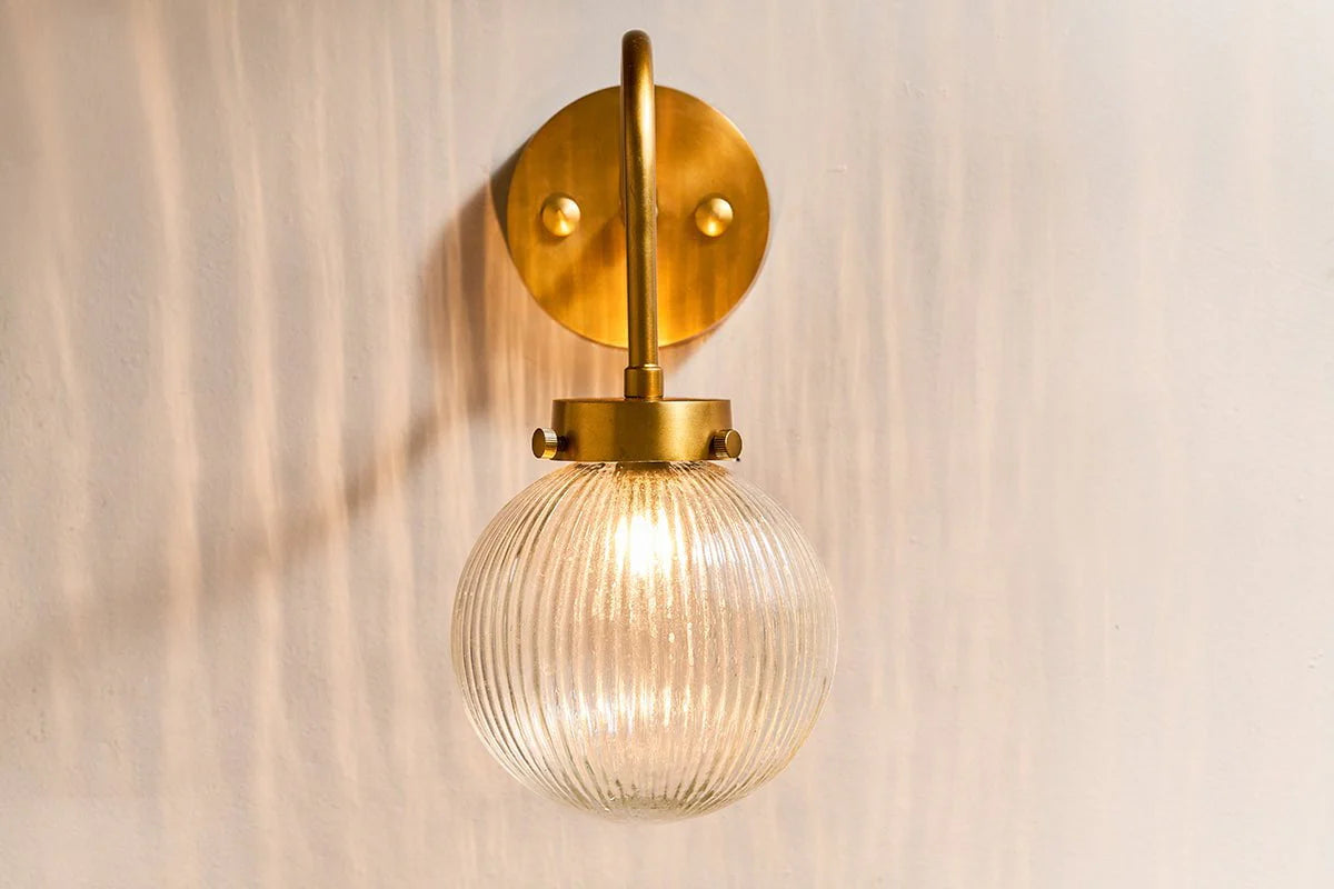 Nkuku Konnie Bathroom Wall Light - Clear