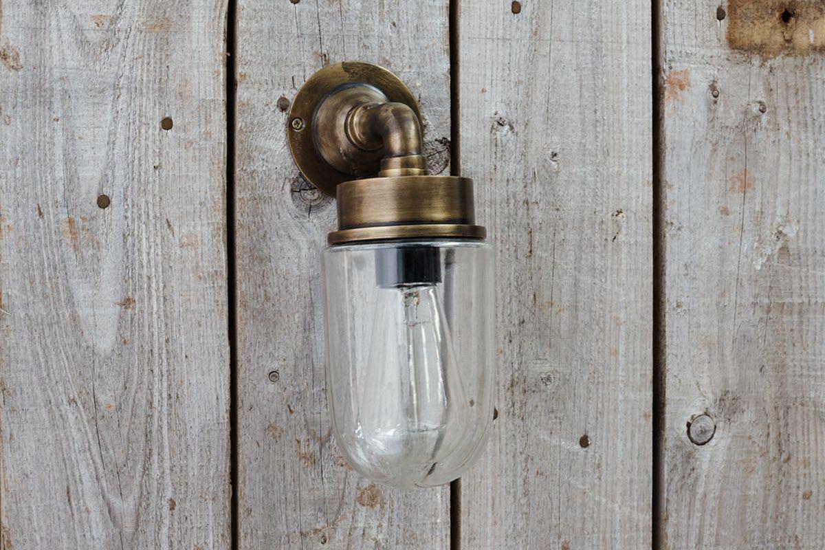 Nkuku Ngari Outdoor Light - Antique Brass