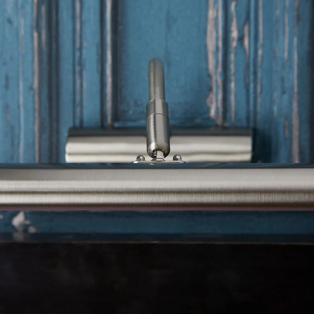 Pooky Smaller Turner Picture Wall Light in brushed chrome finish
