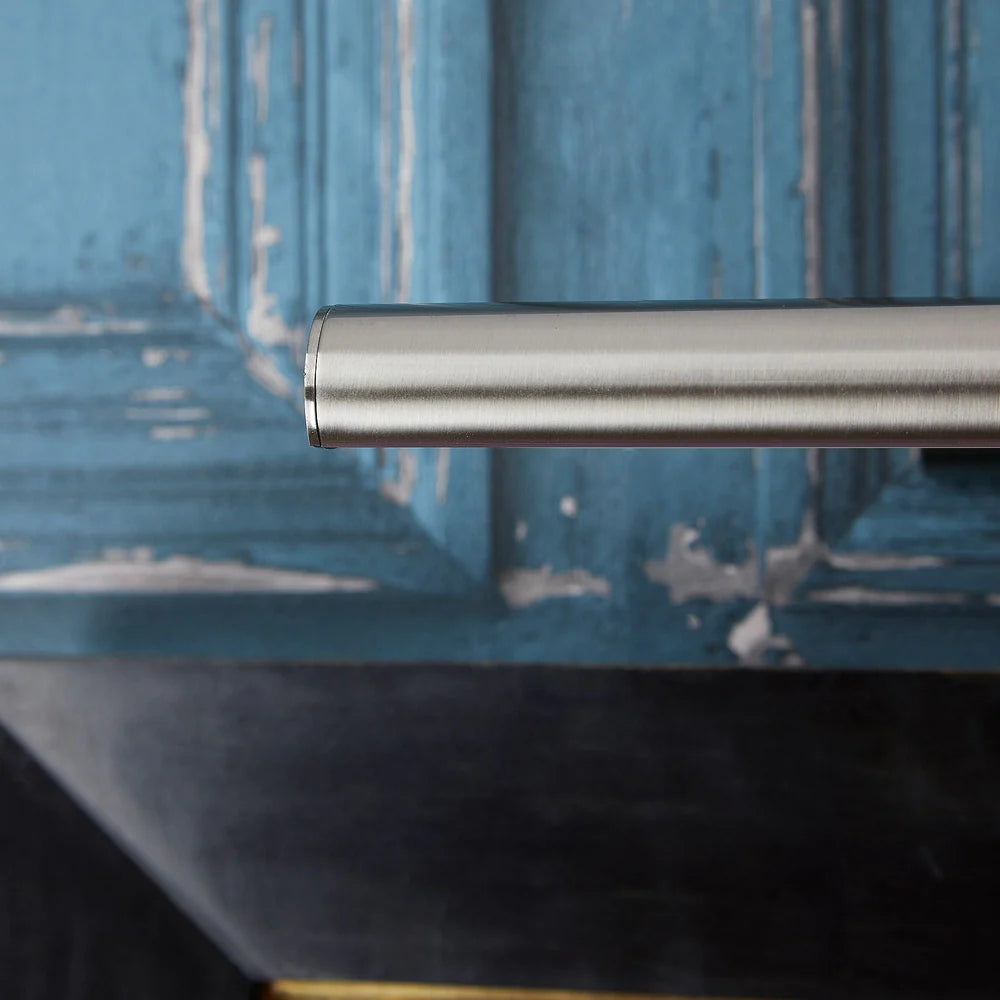 Pooky Smaller Turner Picture Wall Light in brushed chrome finish