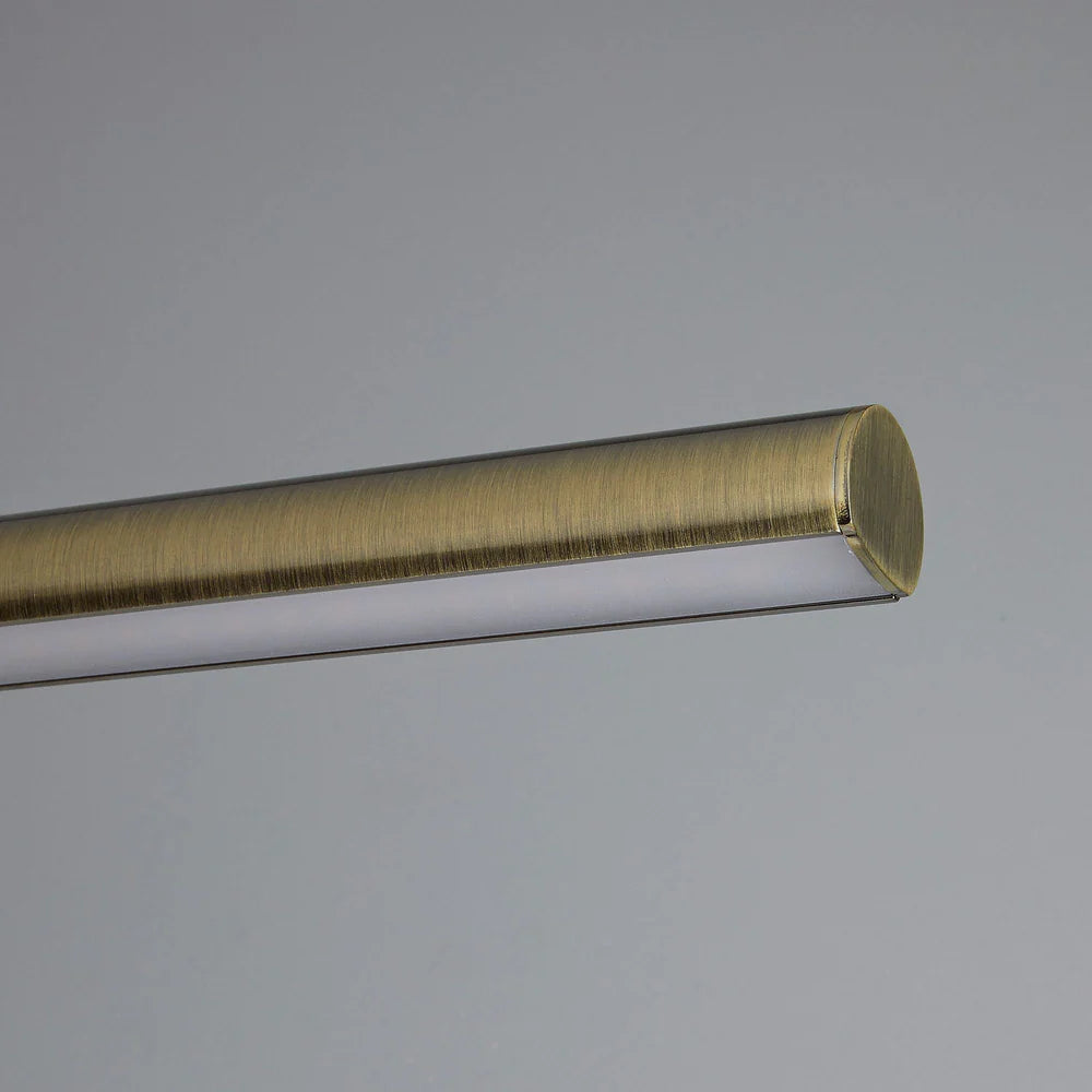 Pooky Larger Turner Picture Wall Light in antique brass finish