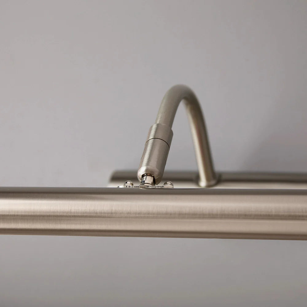 Pooky Larger Turner Picture Wall Light in brushed chrome finish