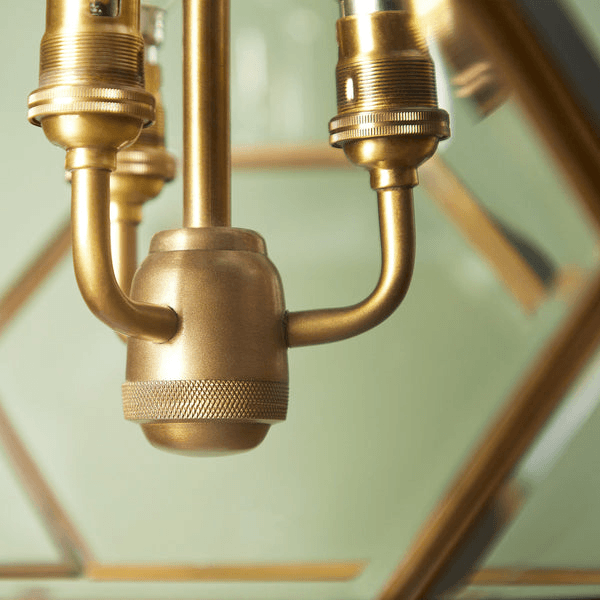 Pooky - Ballina Pendant Light - Brass And Bevelled Glass
