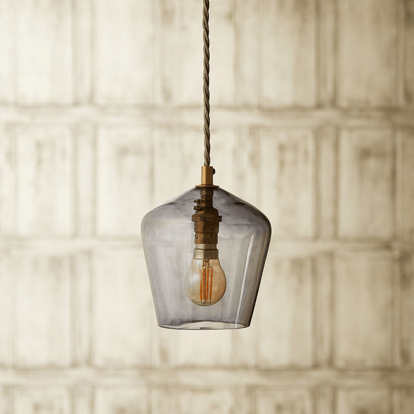 Pooky - Demijohn Pendant Light - Smaller - Grey Blown Glass
