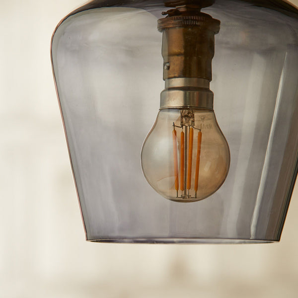 Pooky - Demijohn Pendant Light - Smaller - Grey Blown Glass