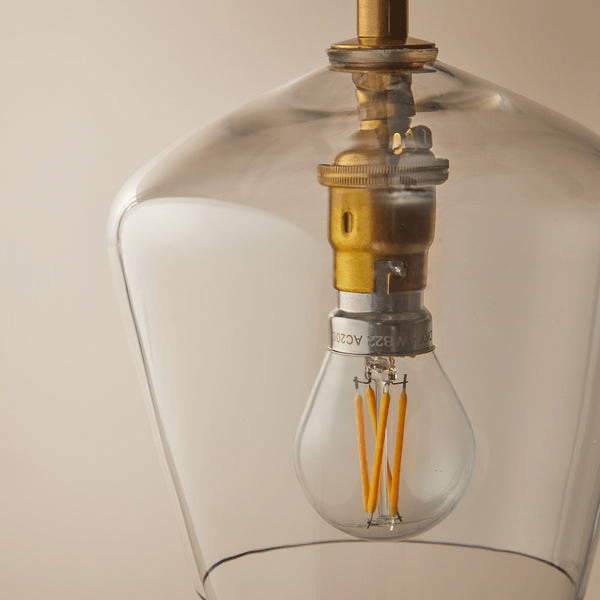 Pooky - Demijohn Pendant Light - Smaller - Clear Blown Glass