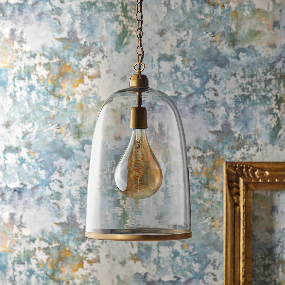 Pooky Giant 4 Watt LED Curled Filament Bulb with Amber Coating and E27 Fitting