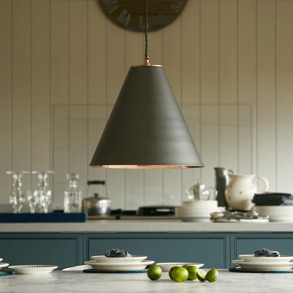 Pooky - Super Stanley Pendant Light - Gunmetal - Copper Interior