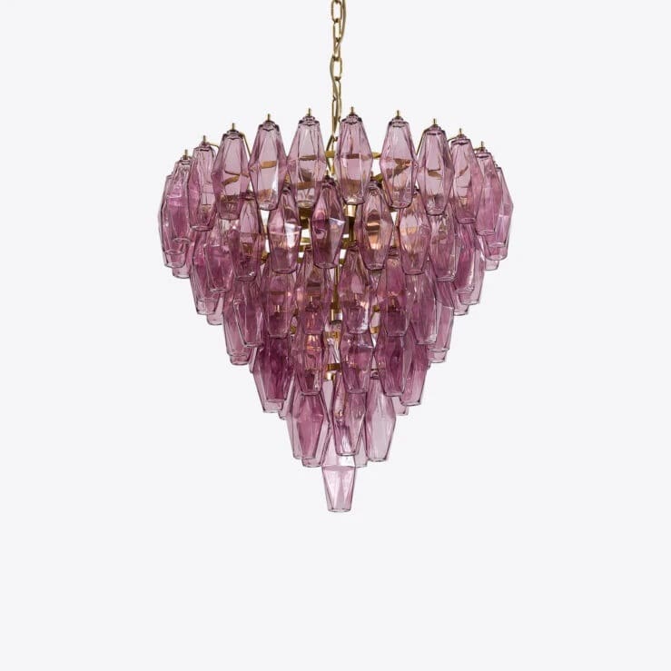 Pure White Lines Asti Chandelier