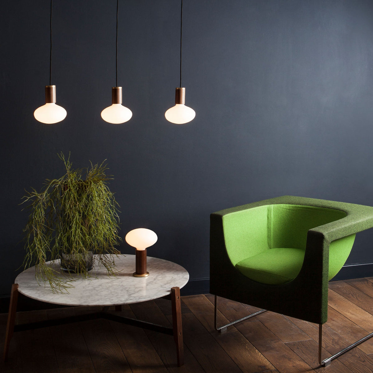 Tala Oval Pendant Light in Brass