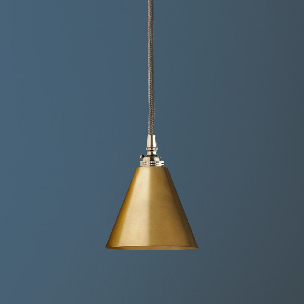 Pooky - Stanlette Pendant Shade - Antique Brass