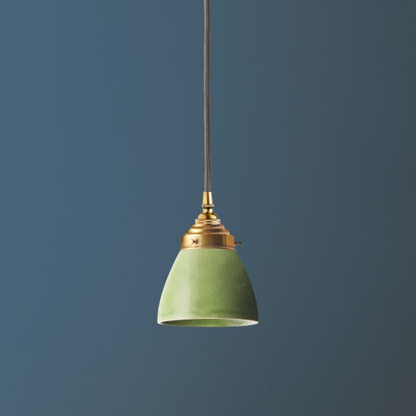 Pooky - Bill Ceramic Pendant Light Shade - Smaller - Bottle Green