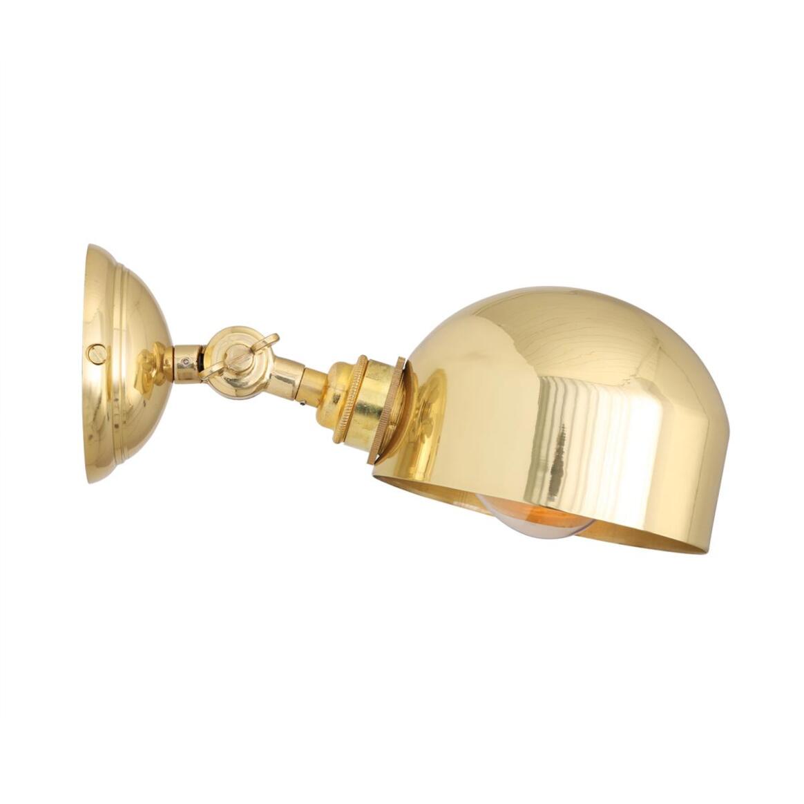 Mullan - San Jose Adjustable Modern Brass Wall Light 13cm IP20 - Polished Brass Finish