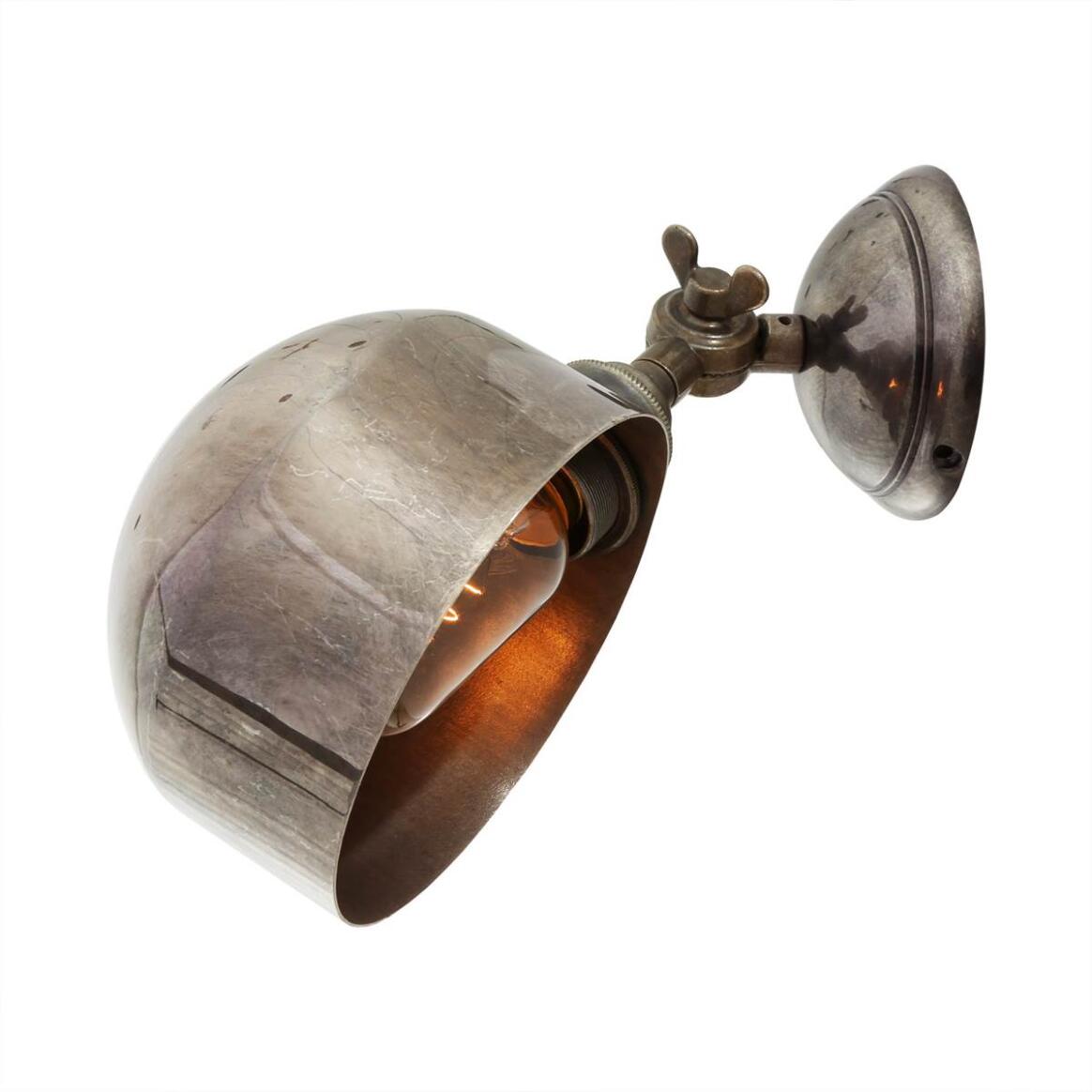 Mullan - San Jose Adjustable Modern Brass Wall Light 13cm IP20 - Antique Silver Finish