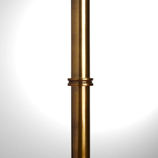 Pooky - Chukka Floor Lamp Base - Antiqued Brass - Without Lampshade