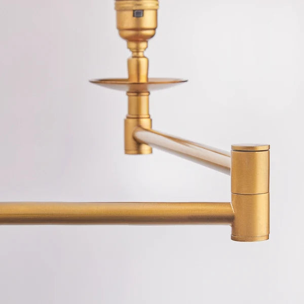 Pooky - Swing Articulated Standing Lamp Base - Brass - Without Lampshade