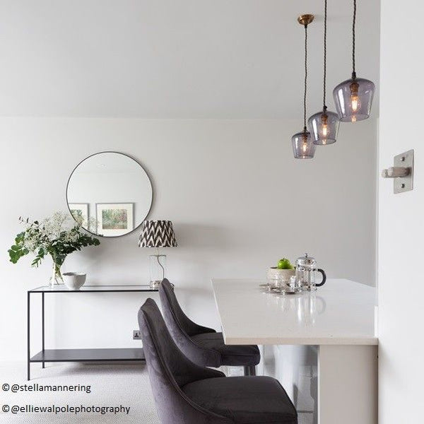 Pooky - Demijohn Pendant Light - Smaller - Grey Blown Glass