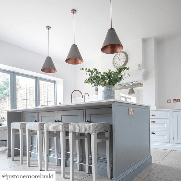 Pooky - Super Stanley Pendant Light - Gunmetal - Copper Interior