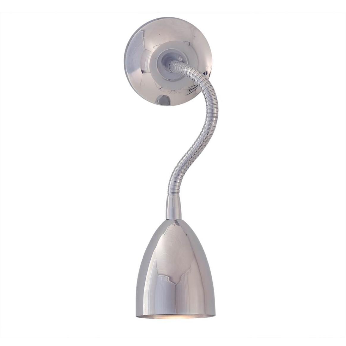 Mullan - Sydney Adjustable Brass Loft Wall Light 27cm IP20 - Polished Chrome Finish