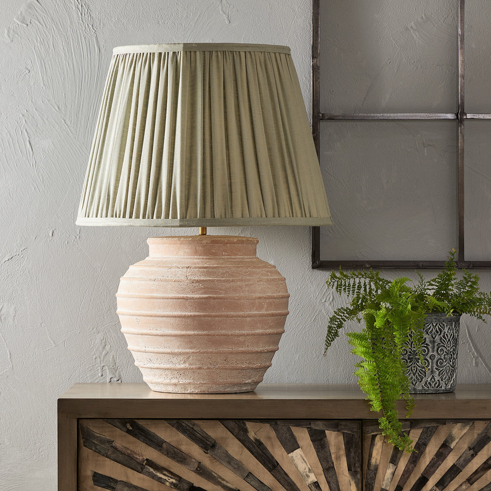 Pooky - Larger Ambrose Table Lamp Base - Natural Terracotta