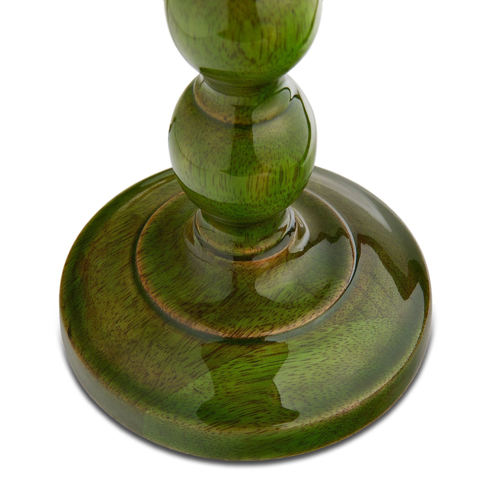 Pooky - Bayou Table Lamp Base - Green Lacquered Wood