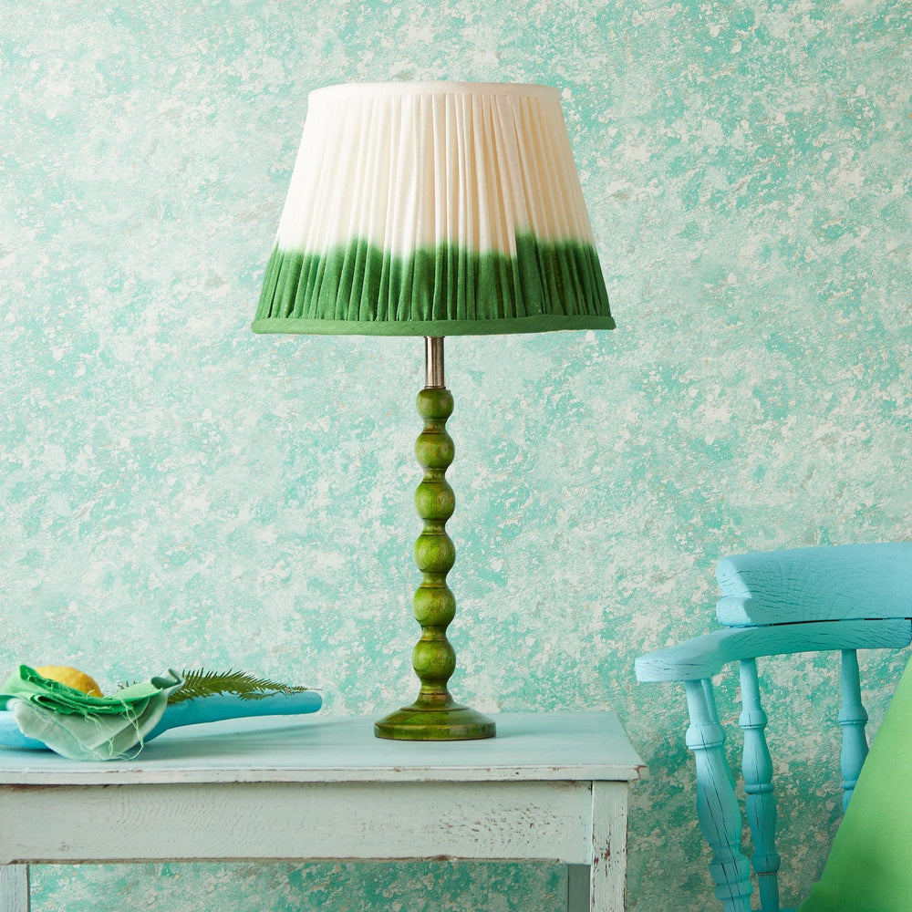 Pooky - Bayou Table Lamp Base - Green Lacquered Wood