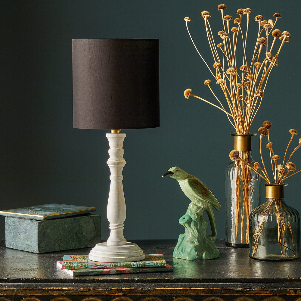 Pooky - Daisy Table Lamp Base - Natural Whitewash