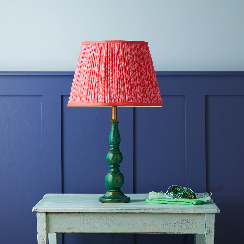 Pooky - Kelpie Table Lamp Base - Turquoise Lacquered Wood