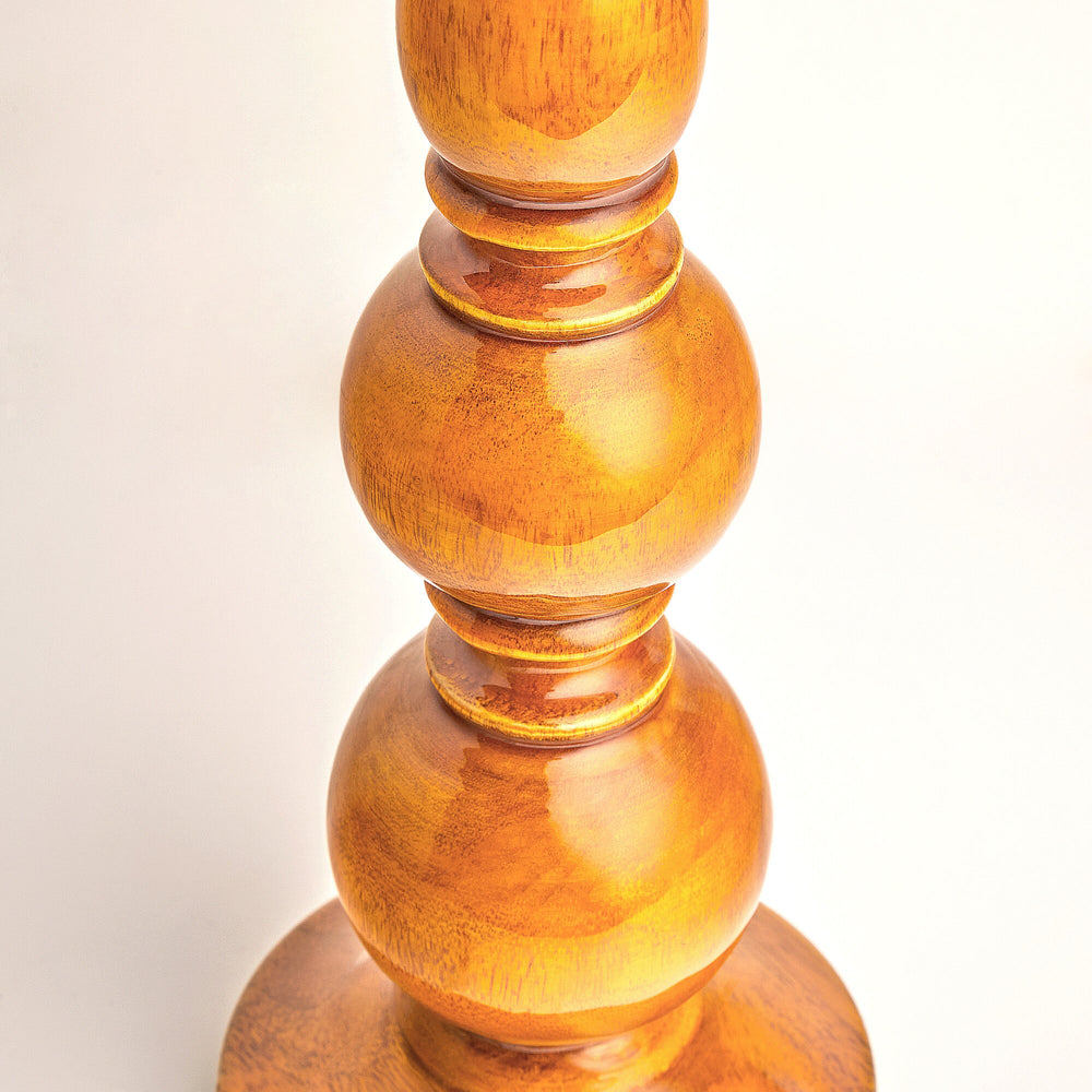 Pooky - Kelpie Table Lamp Base - Saffron Lacquered Wood
