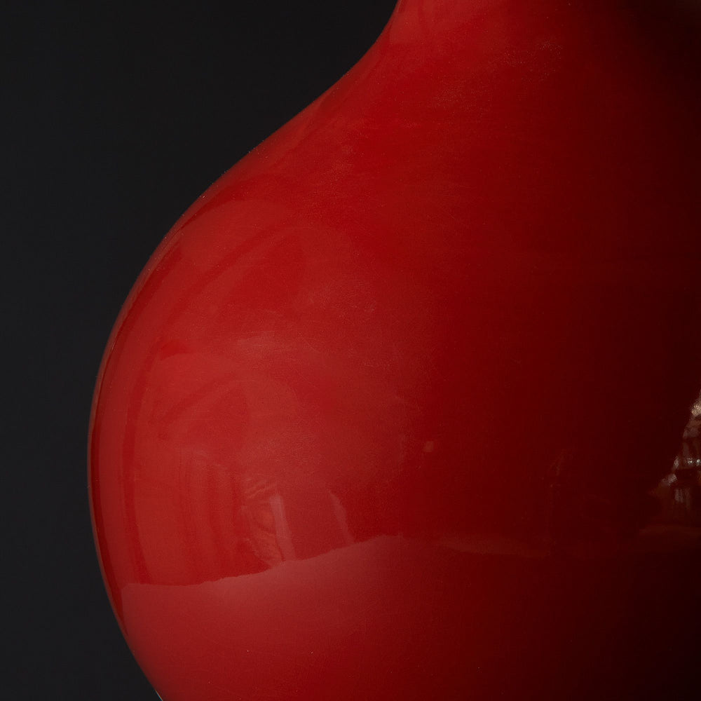 Pooky - Nellie Table Lamp Base - Oxblood Glaze