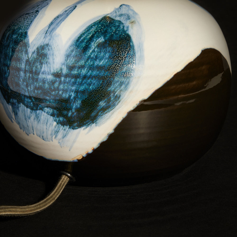 Pooky - Robyn Table Lamp Base - Blue and White Ceramic