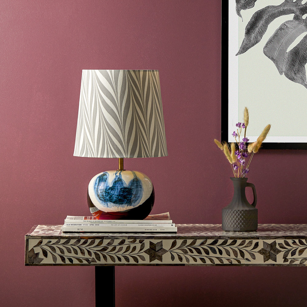 Pooky - Robyn Table Lamp Base - Blue and White Ceramic