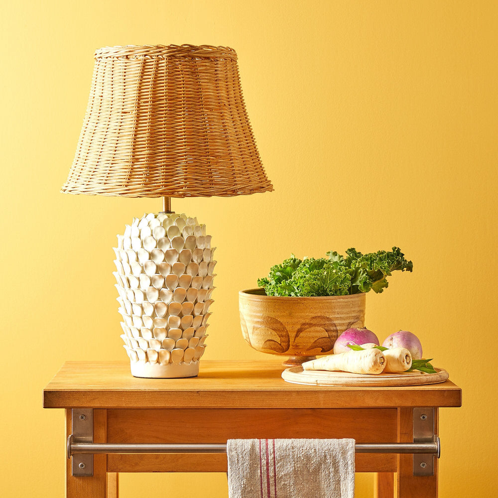 Pooky - Smaller Stucco Table Lamp - Stone