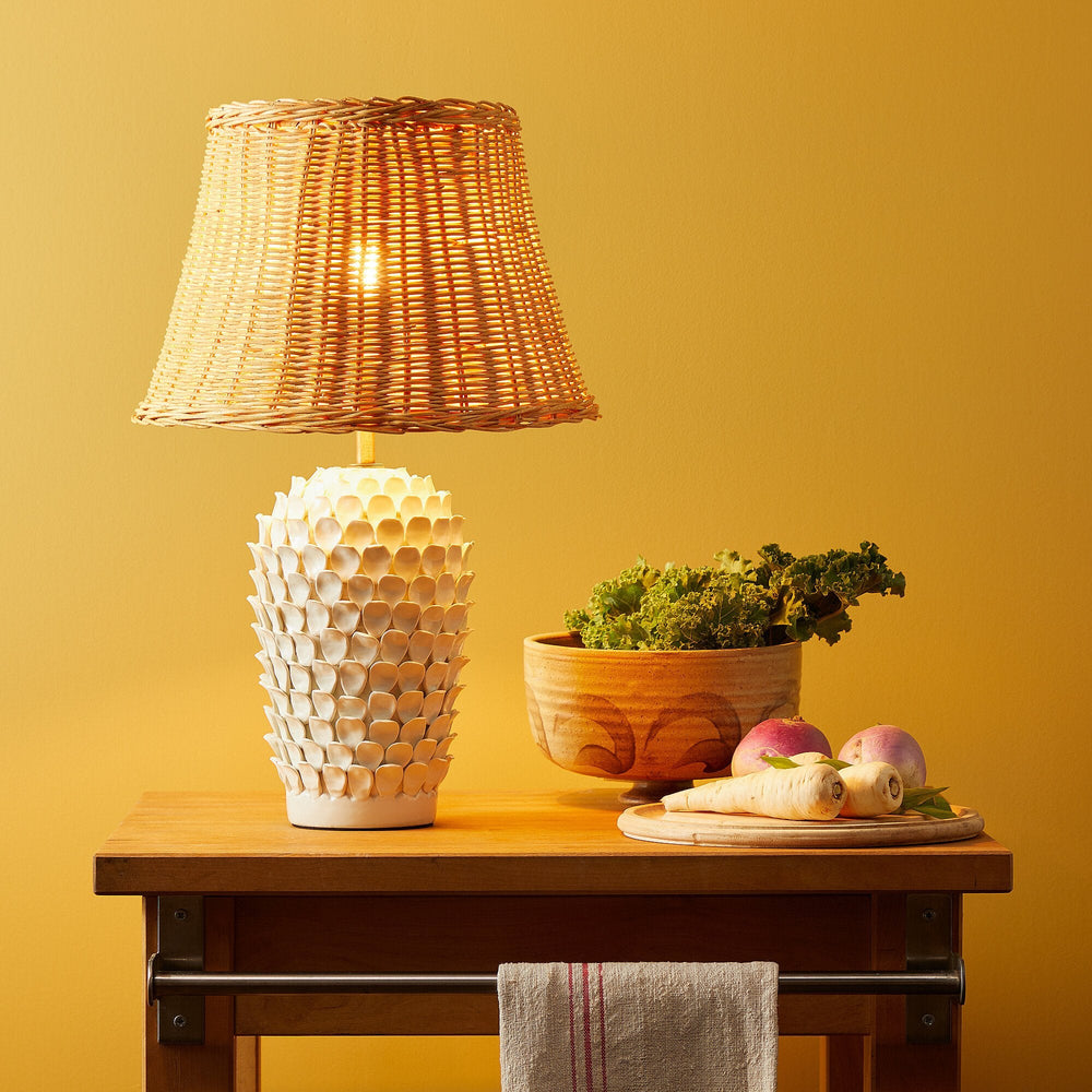 Pooky - Smaller Stucco Table Lamp - Stone