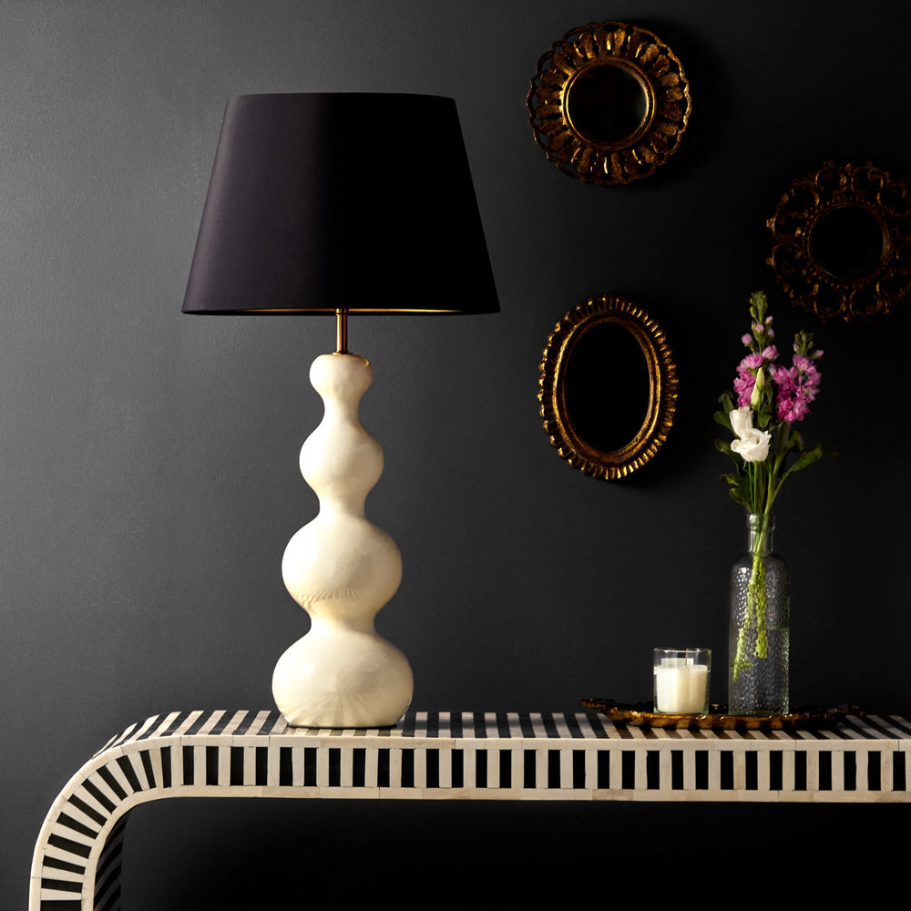 Pooky - Smaller Wobster Table Lamp Base - White Lacquered Wood
