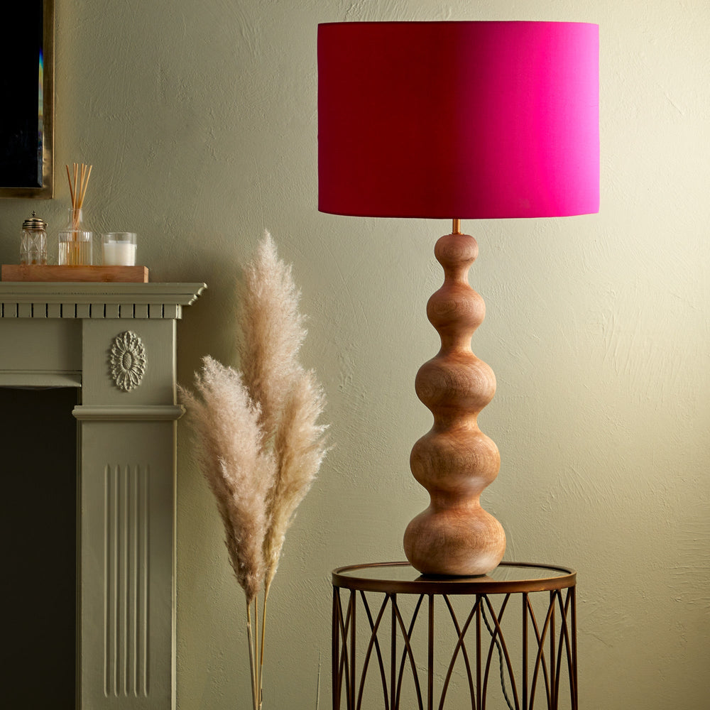 Pooky - Larger Wobster Table Lamp Base - Natural Wood