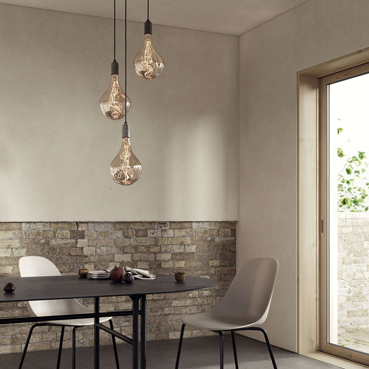 Tala Voronoi II Pendant Light in Graphite - Set of 3