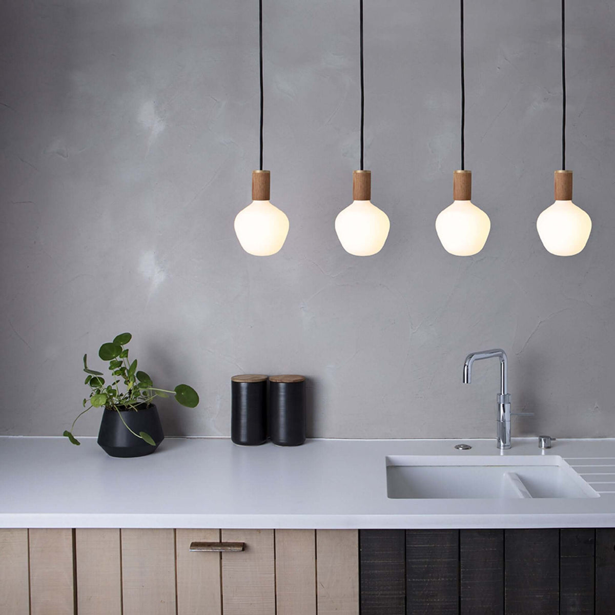 Tala Enno Pendant Light in Walnut